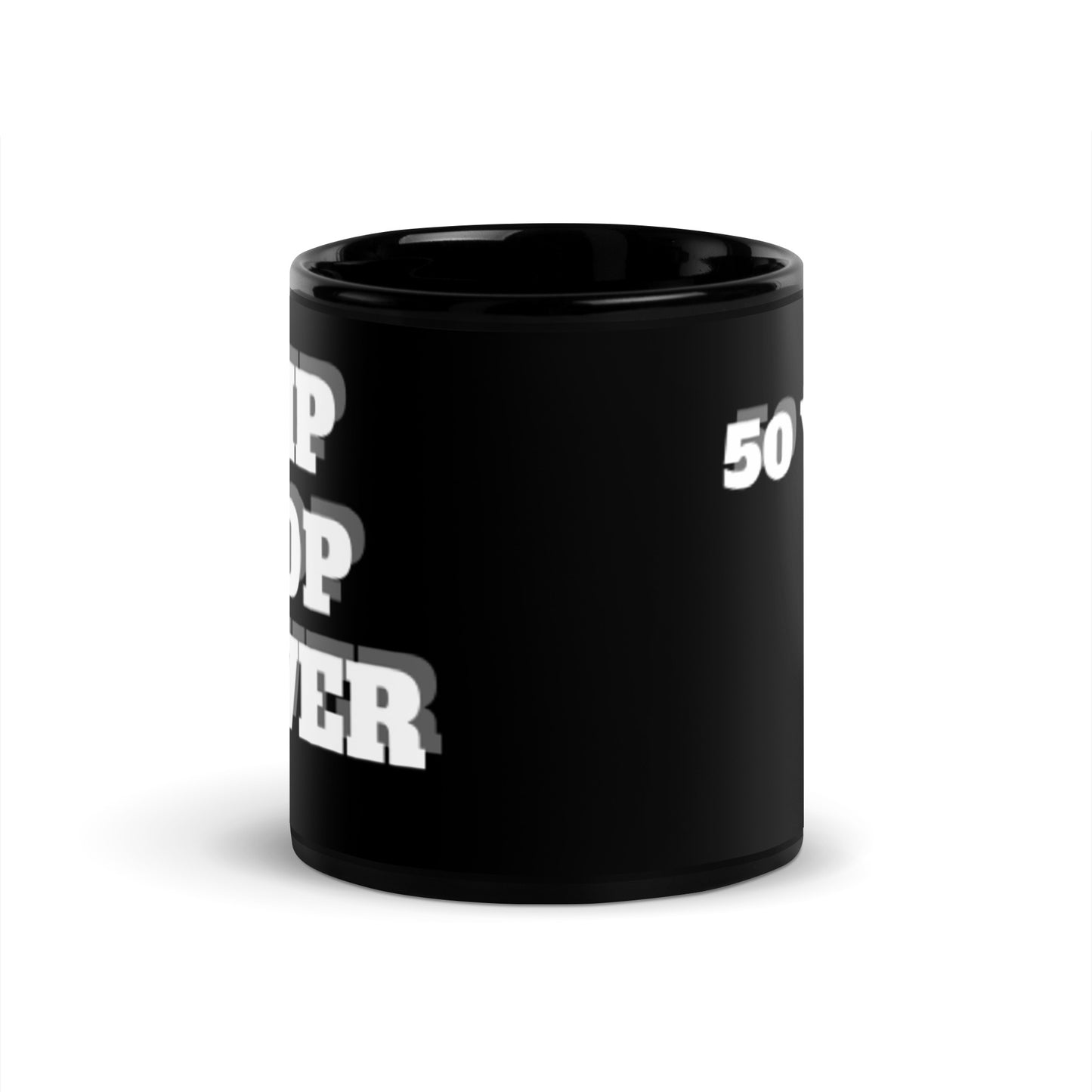 Luv Mugs By Nikki B 11oz Black Glossy Ceramic "Hip Hop Lover" 50 Years Celebration Mug