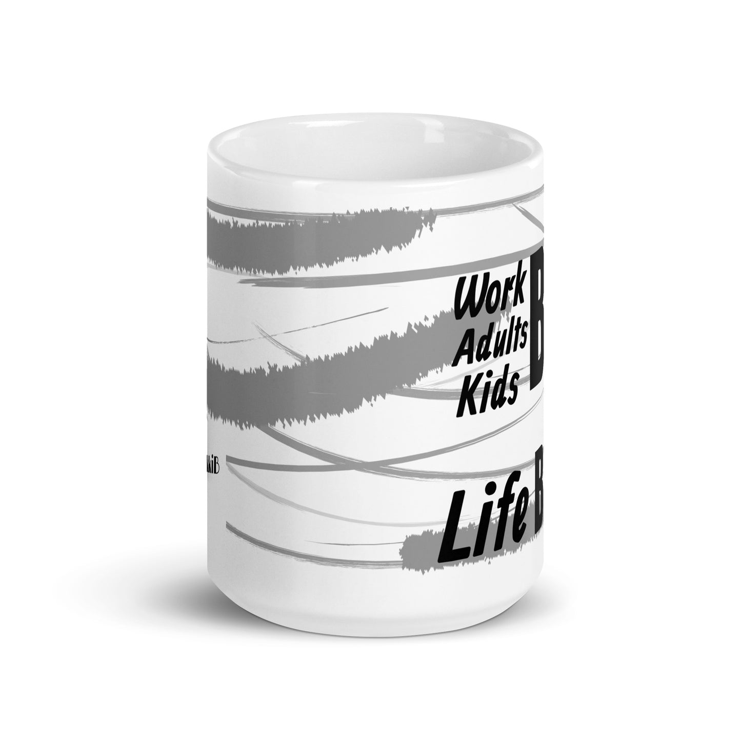 Luv Mugs By Nikki B 15 oz White/Graphic Life B Lifing Glossy Mug