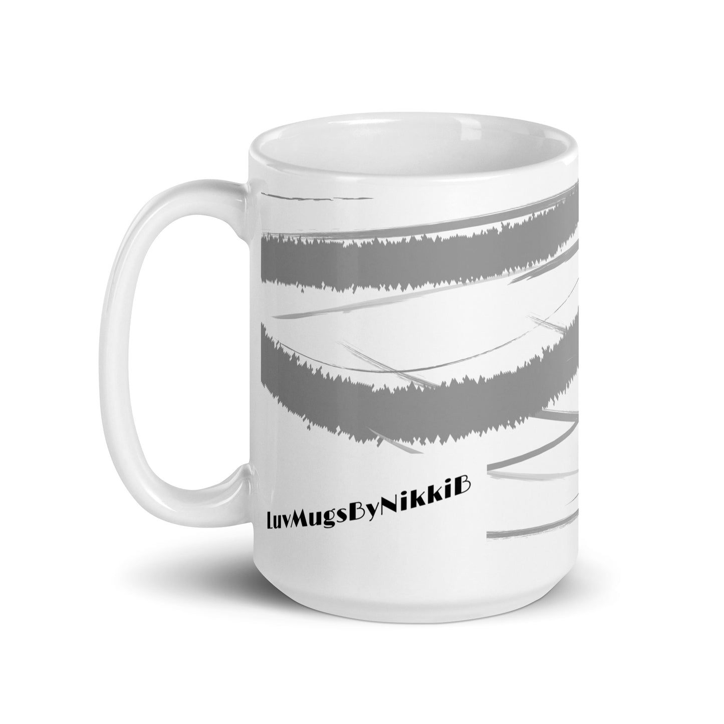 Luv Mugs By Nikki B 15 oz White/Graphic Life B Lifing Glossy Mug