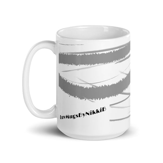 Luv Mugs By Nikki B 15 oz White/Graphic Life B Lifing Glossy Mug