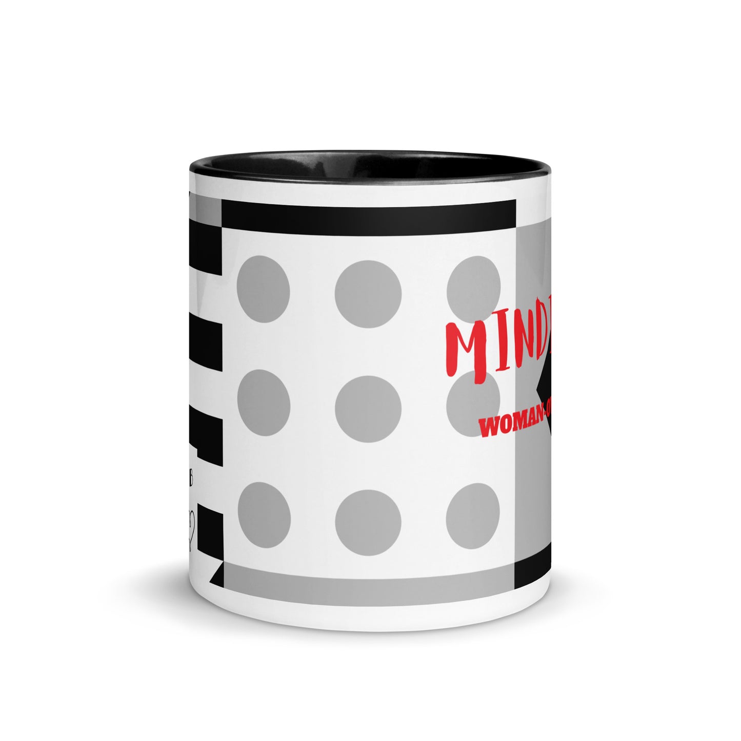 Luv Mugs By Nikki B 11oz White/Black Graphic "Minding My Woman Owned Business" Ceramic Mug