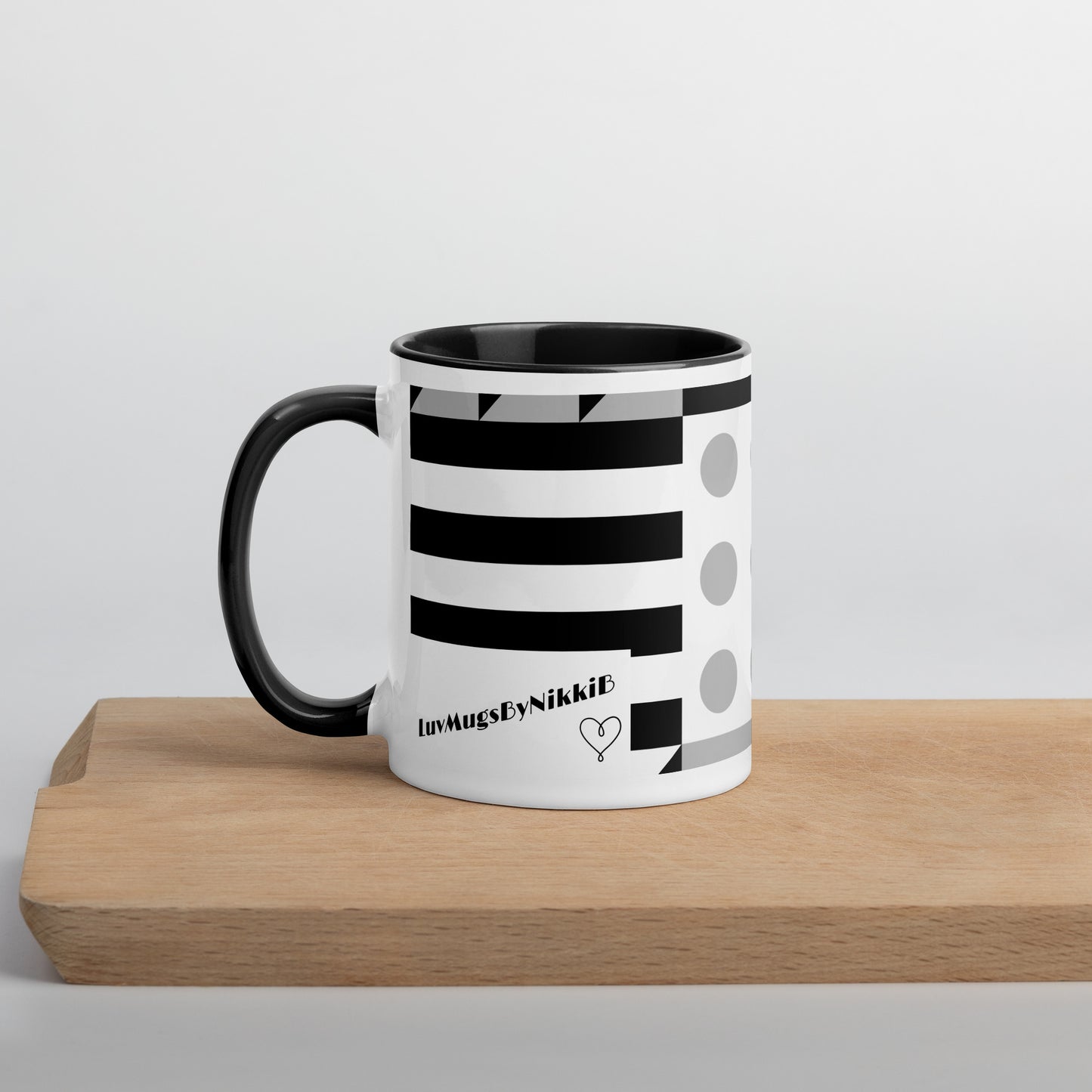Luv Mugs By Nikki B 11oz White/Black Graphic "Minding My Woman Owned Business" Ceramic Mug