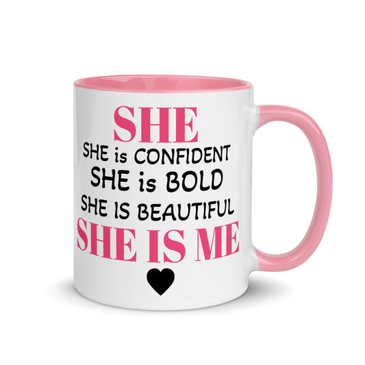 Luv Mugs- 11oz Ceramic "SHE IS" mug