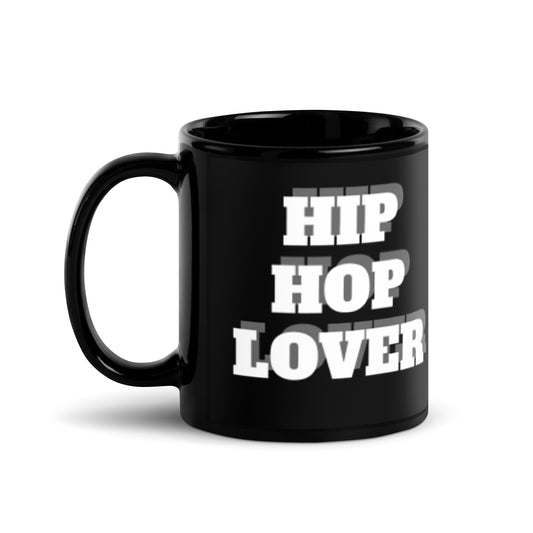 Luv Mugs By Nikki B 11oz Black Glossy Ceramic "Hip Hop Lover" 50 Years Celebration Mug