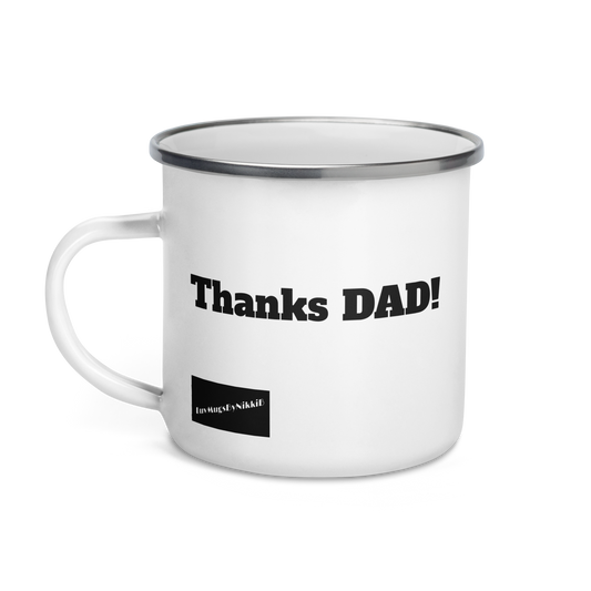 Luv Mugs By NikkiB 12oz Enamel "DAD" Mug