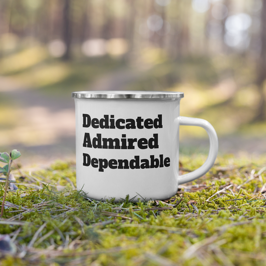 Luv Mugs By NikkiB 12oz Enamel "DAD" Mug