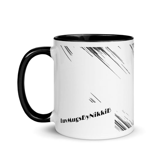 Luv Mugs By Nikki B 11oz White/Black Ceramic Find Joy In The Journey Mug